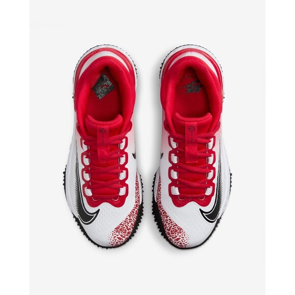 Nike Alpha Huarache Elite 4 Turf Softball Womens SZ 8 Red White Black FD2746-600 - Picture 5 of 8